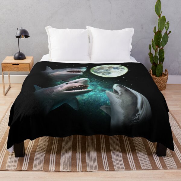 Item preview, Three Sharks Howl On The Moon designed and sold by PNGShop.