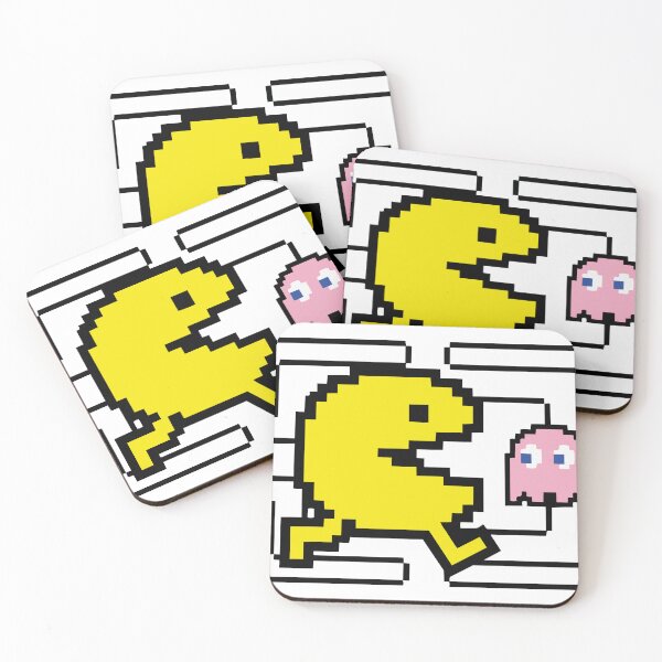 Item preview, Pixel Art Pac-Man Chasing Ghosts - Classic 8-Bit designed and sold by PixelCatalyst.