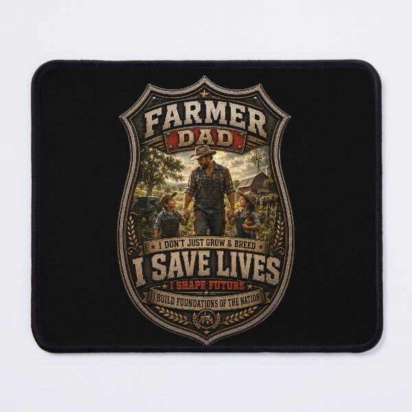 Item preview, SuperDad - Farmer Dad Badge designed and sold by MetusArt.