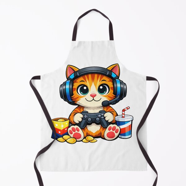 Item preview, Cute Chibi Gamer Cat designed and sold by PawsAndPixelsCo.