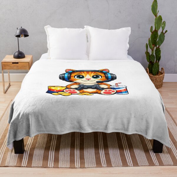 Item preview, Cute Chibi Gamer Cat designed and sold by PawsAndPixelsCo.