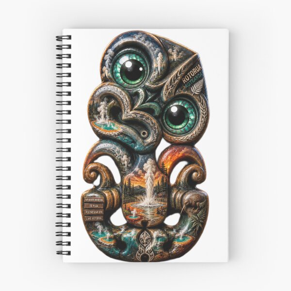 Item preview, Rotorua Hei Tiki – Geothermal Heart of Aotearoa designed and sold by SkruffyInk.