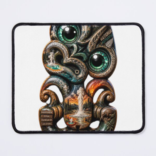 Item preview, Rotorua Hei Tiki – Geothermal Heart of Aotearoa designed and sold by SkruffyInk.