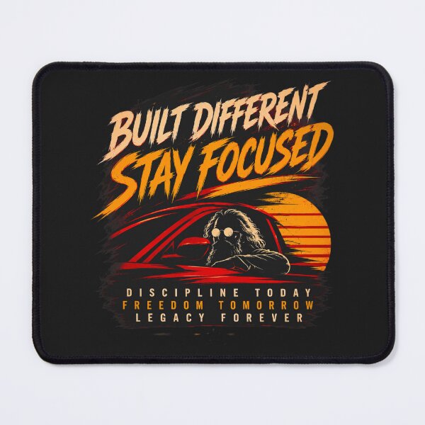 Item preview, Built Different Stay Focused - Motivational Vintage Driver Graphic designed and sold by Log77.