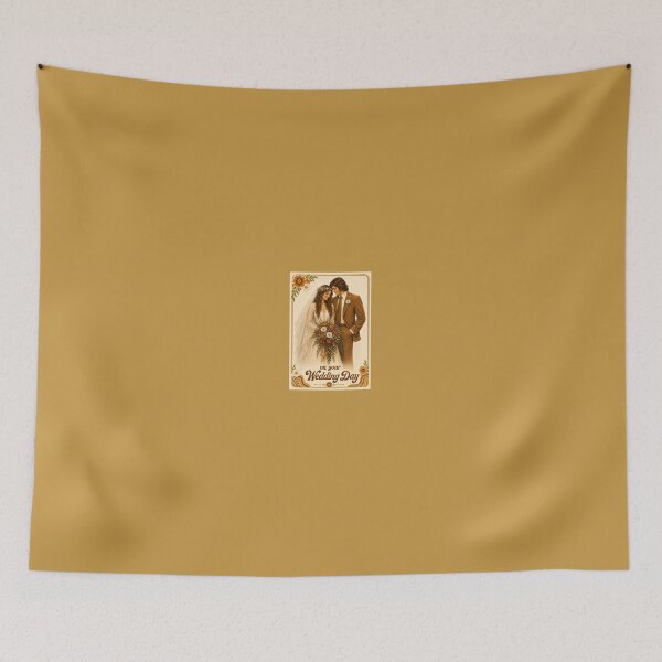Item preview, On Your Wedding Day – 1970s Bohemian Wedding Card designed and sold by Novel Works Studio.