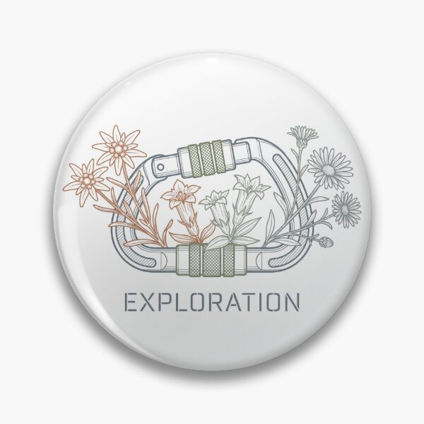 Item preview, Technical Carabiner Alpine Wildflower Earthcore Exploration Shirt designed and sold by Sunday Social Club.