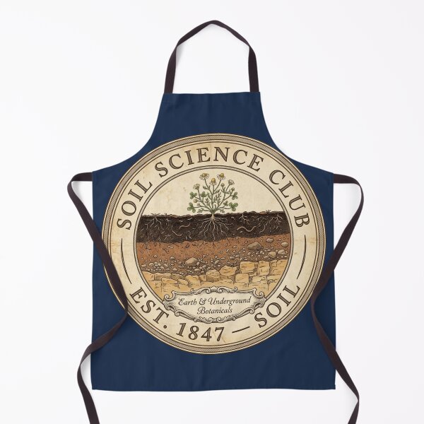 Item preview, Soil Science Club Vintage Badge Earth Microbiome Art designed and sold by CalmCapy Co.