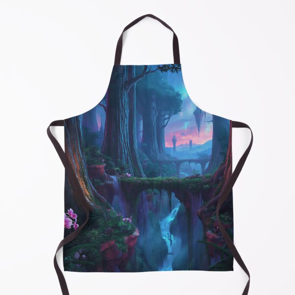 Item preview, Aurora Rainforest Cathedral Alien Fantasy Landscape designed and sold by Luminous Wilds.