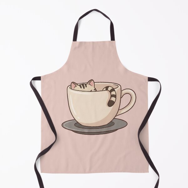 Item preview, Cat sleeping in coffee cup designed and sold by FoxLab Studio.