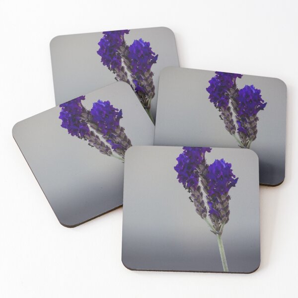Item preview, Close-Up Purple Lavender Flower Stem On Neutral Background With Minimalist Floral Composition designed and sold by Nmallia.