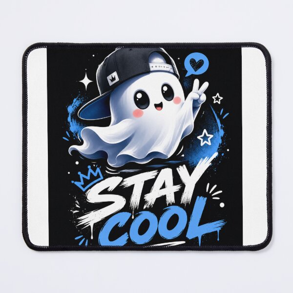 Item preview, Stay Cool Cute Ghost Sticker designed and sold by PawFusionArt.