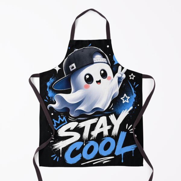 Item preview, Stay Cool Cute Ghost Sticker designed and sold by PawFusionArt.