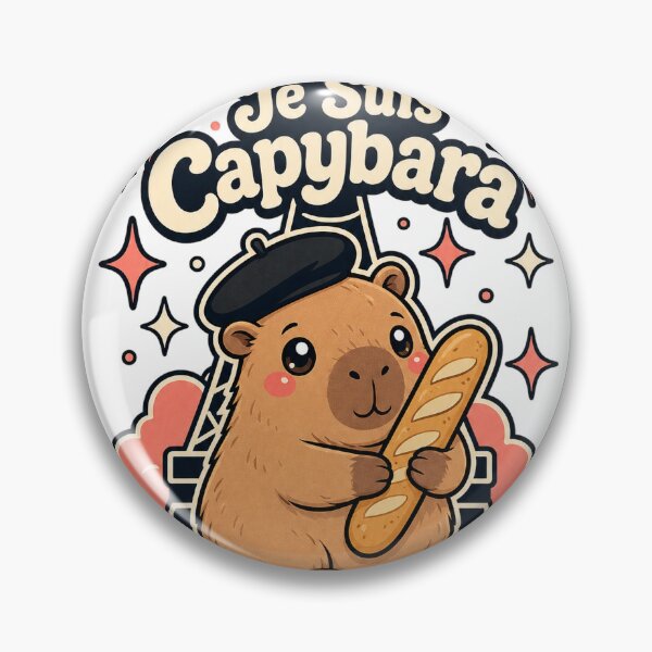 Item preview, Capybara Paris Eiffel Lover French Aesthetic designed and sold by VisualArtsOasis.