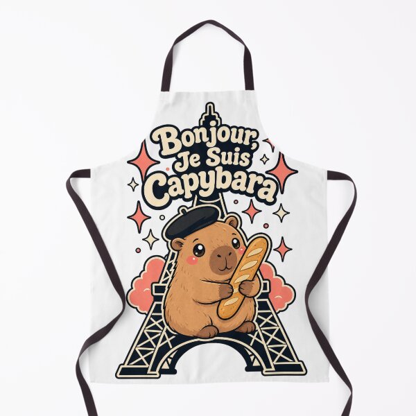 Item preview, Capybara Paris Eiffel Lover French Aesthetic designed and sold by VisualArtsOasis.