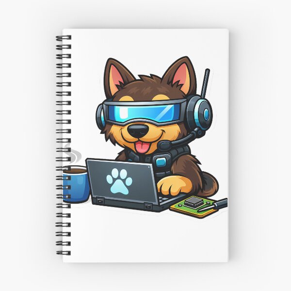 Item preview, Cute Hacker Dog Chibi designed and sold by PawsAndPixelsCo.