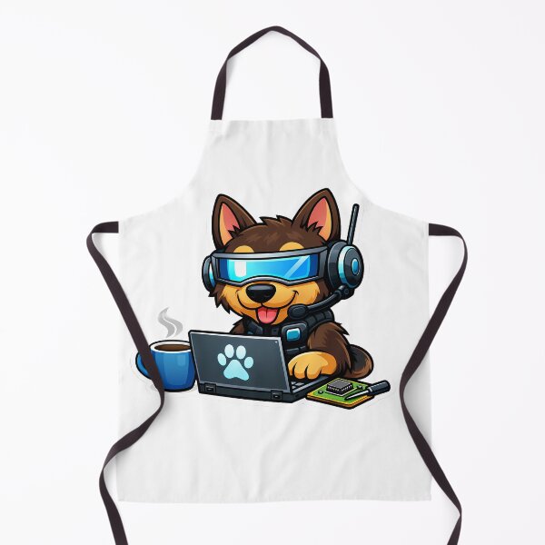 Item preview, Cute Hacker Dog Chibi designed and sold by PawsAndPixelsCo.