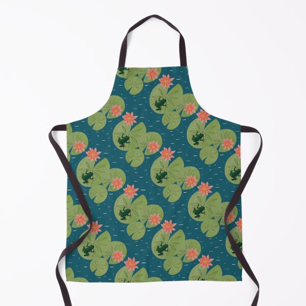 Item preview, Whimsy Frogs and Waterlilies Pattern designed and sold by The Wise Apricot.