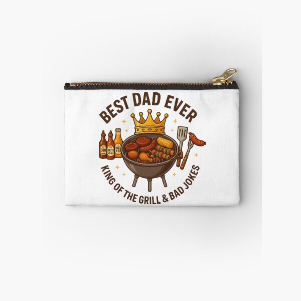 Item preview, Best Dad Ever Grill King Funny BBQ Dad Gift – King of the Grill & Bad Jokes designed and sold by MartBook.