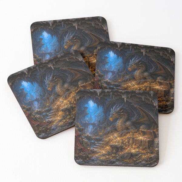 Item preview, Keeper of the Gold | Dragon Hoard Fantasy Art designed and sold by IGLCreative.