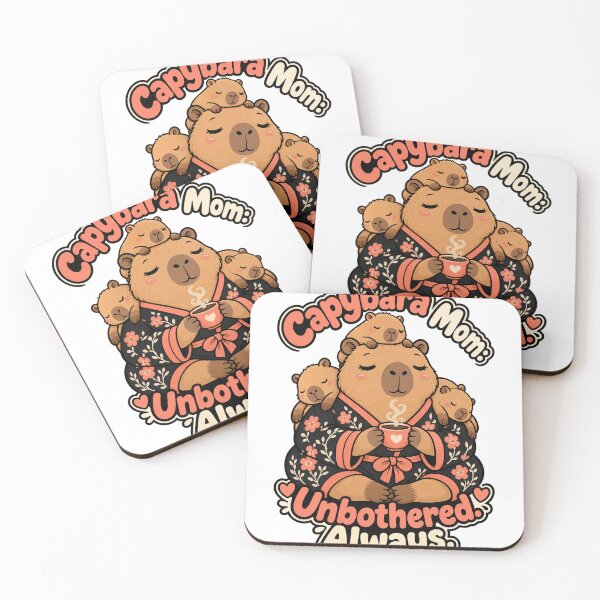 Item preview, Capybara Mom Unbothered Lifestyle Statement designed and sold by VisualArtsOasis.