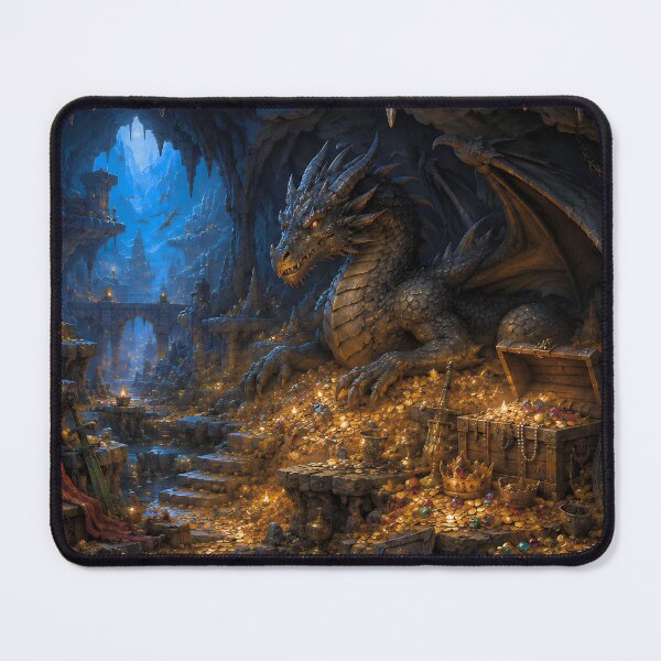 Item preview, Keeper of the Gold | Dragon Hoard Fantasy Art designed and sold by IGLCreative.