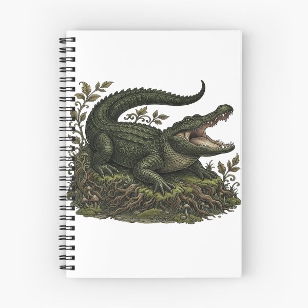 Item preview, Ornate Alligator Wildlife Art designed and sold by HoneyBreezeCo.