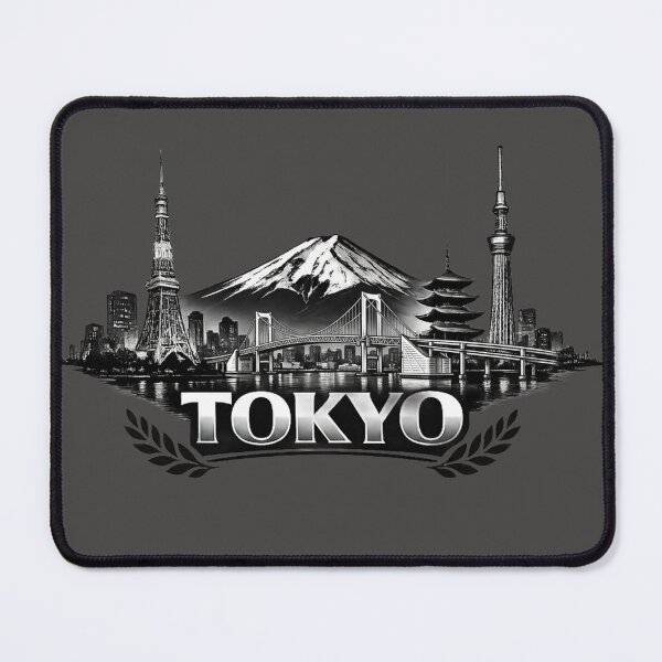 Item preview, Tokyo Skyline Art - Mount Fuji  Iconic Japanese Landmarks designed and sold by Log77.