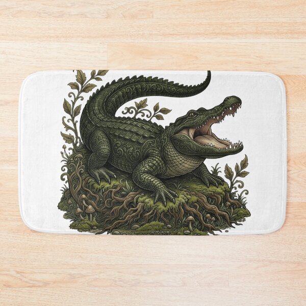 Item preview, Ornate Alligator Wildlife Art designed and sold by HoneyBreezeCo.