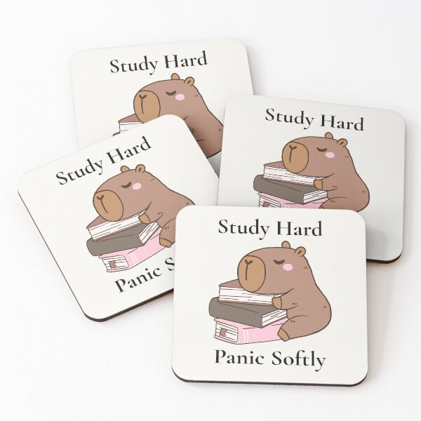 Item preview, Study Hard Panic Softly designed and sold by PaperAndPanic.