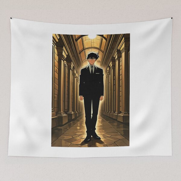 Item preview, Fashion - portrait man black suit designed and sold by AnimeShin.