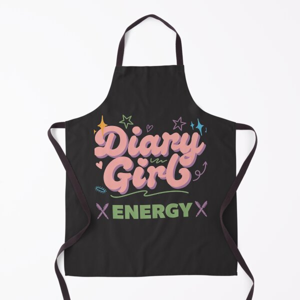 Item preview, Diary Girl Energy Cute Journaling Gift Design designed and sold by GiftLore Studio.