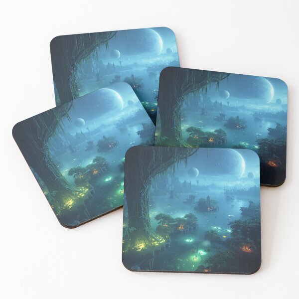 Item preview, Floating Mangrove Realm Pandora Alien Landscape designed and sold by Luminous Wilds.