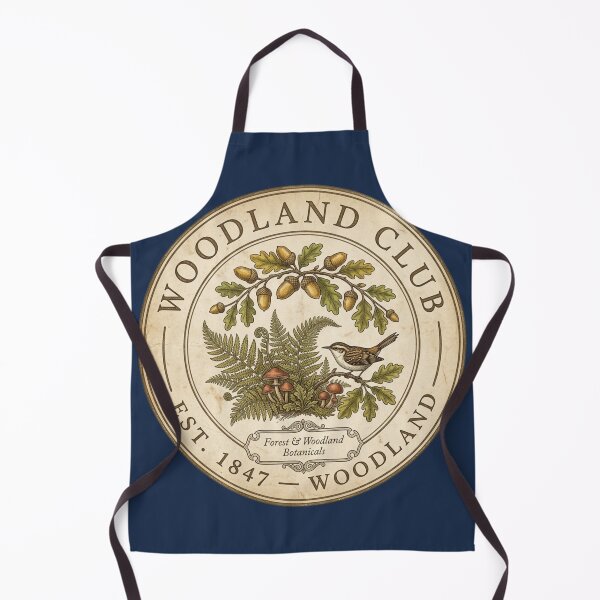 Item preview, Woodland Club Vintage Badge Forest Ecology Art designed and sold by CalmCapy Co.