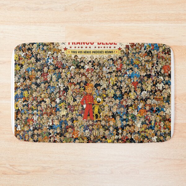 Item preview, 1000 Characters from Franco-Belgian Comics – Giant Collector's Poster designed and sold by JcAbstractArt.