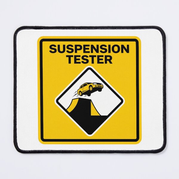 Item preview, Suspension Tester - Sim Racing Humor designed and sold by GarageGraphics.