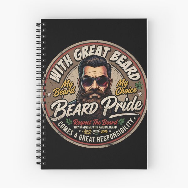 Item preview, Great Beard Great Responsibility Vintage Badge designed and sold by TshirtsOnline-.