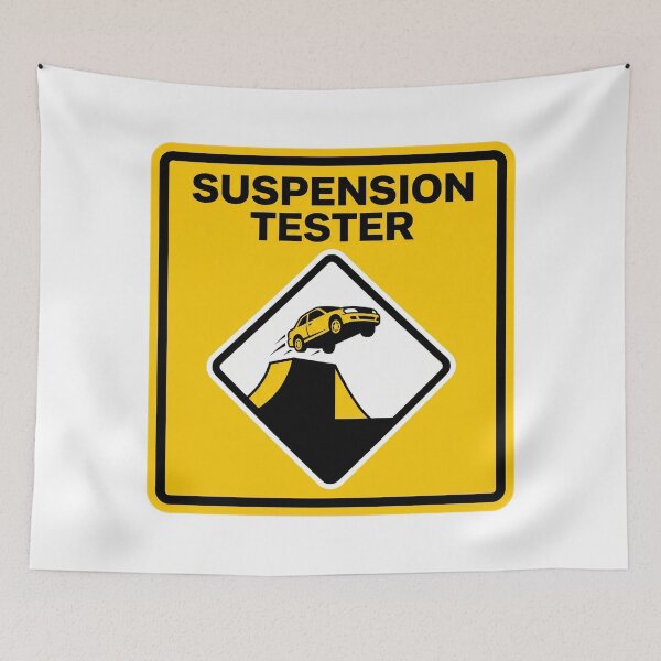 Item preview, Suspension Tester - Sim Racing Humor designed and sold by GarageGraphics.