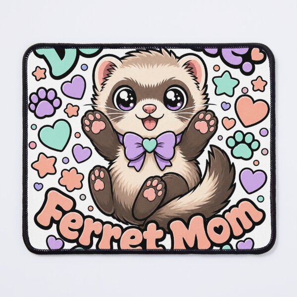 Item preview, Ferret Mom Pastel Dooking Lover Design designed and sold by VisualArtsOasis.