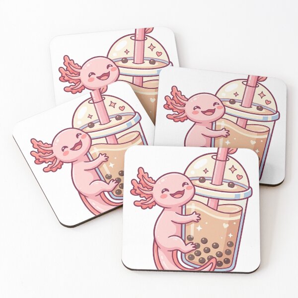Item preview, Axolotl Loves Boba Tea designed and sold by sakinahco.