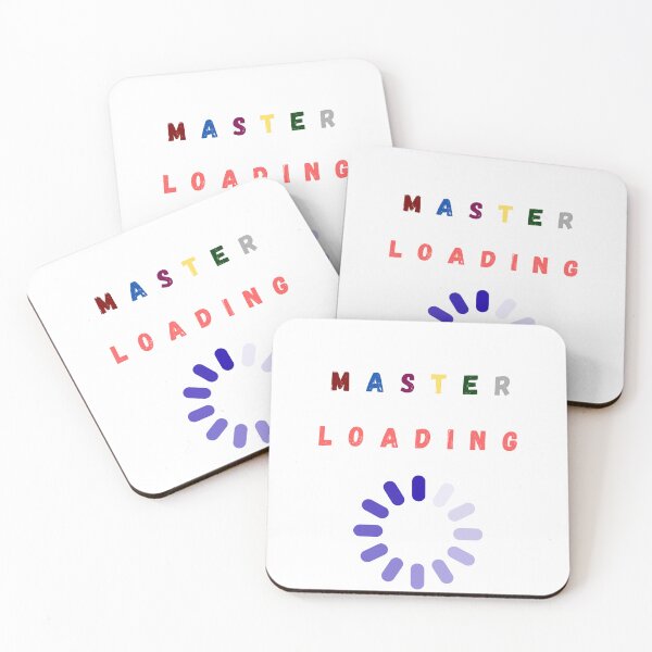 Item preview, Master Loading- Funny Progress Bar Text Design designed and sold by CrownINDesign.