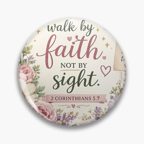 Item preview, Bible Sticker (2 Corinthians 5:7) designed and sold by SunlitGrace.