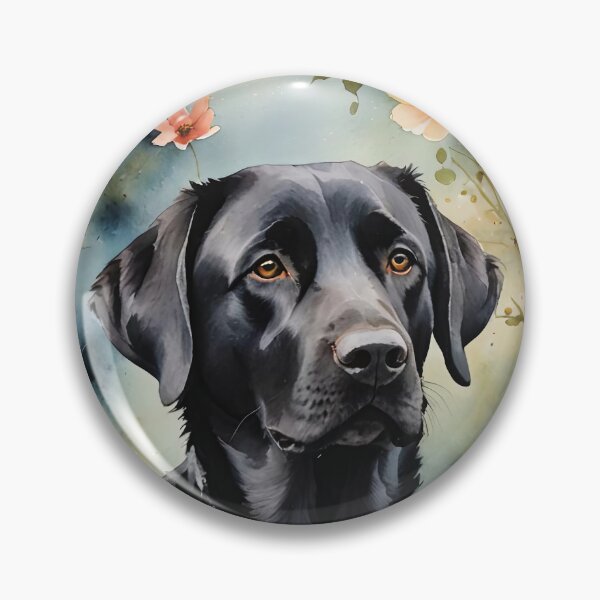 Item preview, Black Lab Retriever Watercolor Dog Art designed and sold by MaverlyShop.