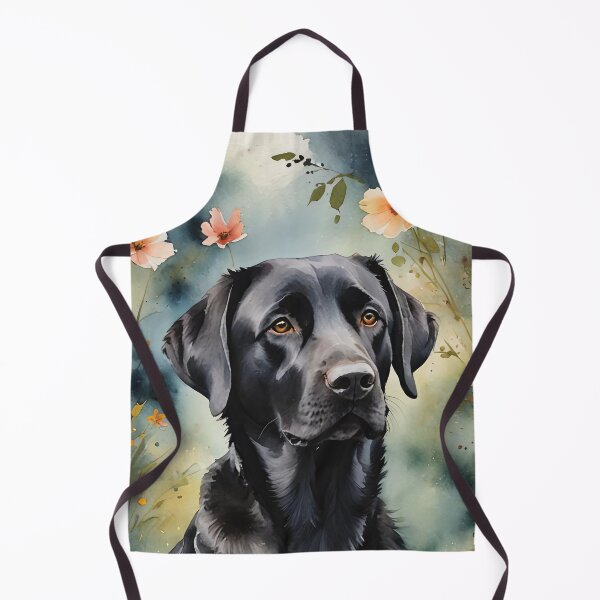 Item preview, Black Lab Retriever Watercolor Dog Art designed and sold by MaverlyShop.