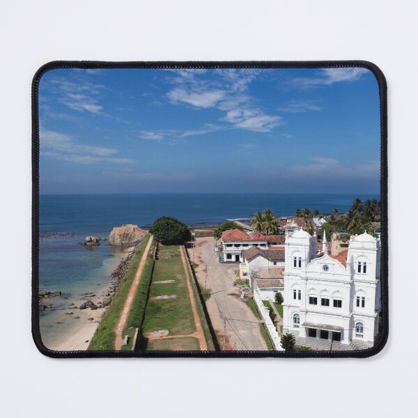 Item preview, Elevated view of Galle Fort Mosque and coastal landscape in Galle designed and sold by Kevin Miller Photography.