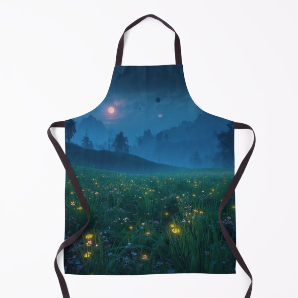 Item preview, Twin Moon Meadow Fantasy Alien Landscape designed and sold by Luminous Wilds.