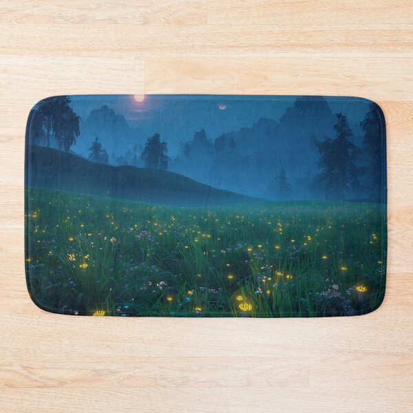 Item preview, Twin Moon Meadow Fantasy Alien Landscape designed and sold by Luminous Wilds.