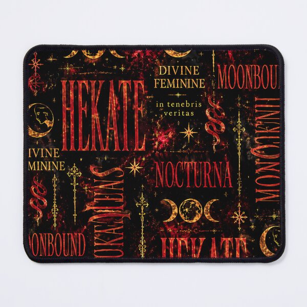 Item preview, Hekate Divine Feminine Witchcraft Celestial Gothic Pattern designed and sold by BeataPrint.