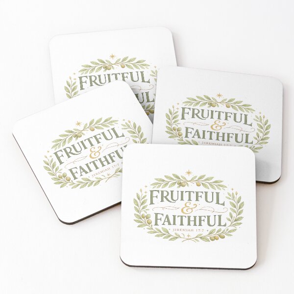 Item preview, Fruitful and Faithful Jeremiah 17:7 Christian Botanical Scripture Design designed and sold by SoulThread Studio.