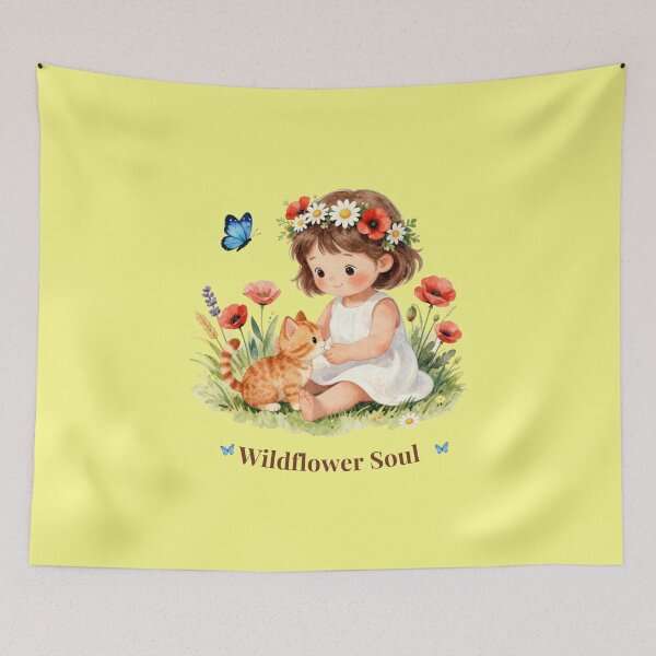 Item preview, Wildflower Soul – A Little Friend designed and sold by BCapybara.