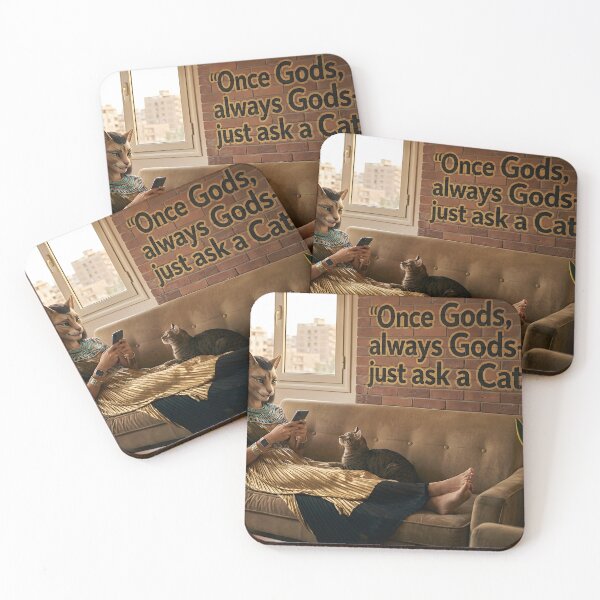 Item preview, Bastet Knows Best – Once Gods, Always Gods, Just Ask a Cat designed and sold by Sybille-Yates.
